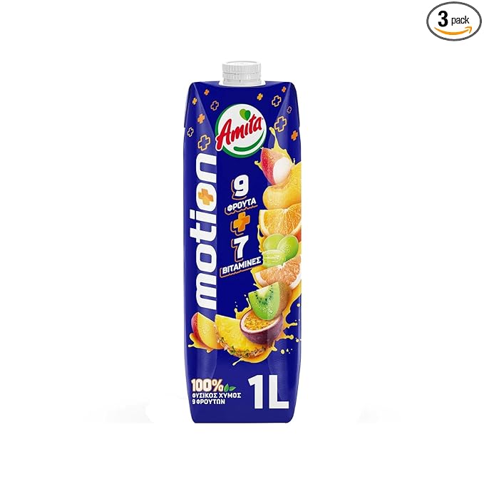 Amita Motion (Greek) No sugar added 3 pack - 33.81 Fl Oz