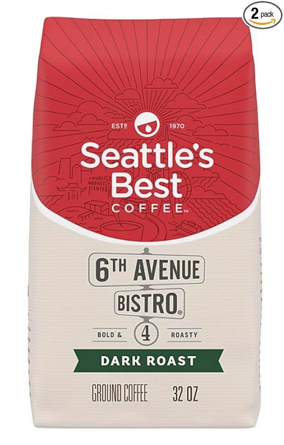 Seatle's Best Coffe 6th Avenue Bistro Ground Coffee (32 oz.)(PACK OF 2)