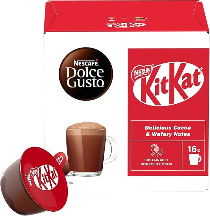 NESCAFÉ Dolce Gusto KitKat Hot Chocolate Coffee Pods x16 (Pack of 1)
