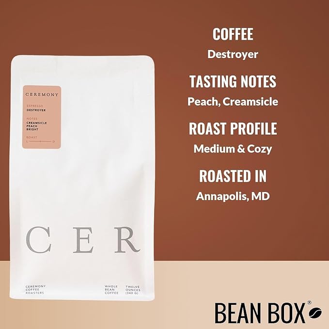 Destroyer - Roasted by Ceremony Coffee Roasters - Freshly Ground Coffee - 12 Ounce Bag