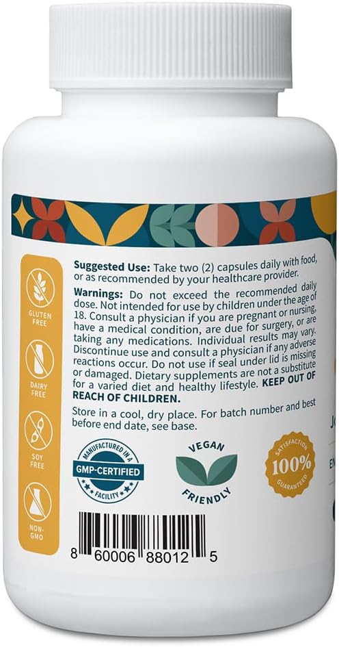 Pattern Wellness Turmeric Curcumin – 95% Curcuminoids with BioPerine® Black Pepper – Supports Joint Cognitive &amp Immune Health – Non-GMO Gluten Free – 60 Capsules