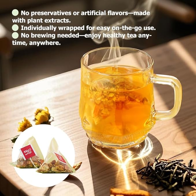 Chicory and Gardenia Tea Kreain Nature Chicory Tea Bags Support Healthy Blood Sugar Digestion Weight &amp Sleep Natural Sugar-Free Blend Vegan &amp Caffeine-Free 12 Bags (6 Pack)