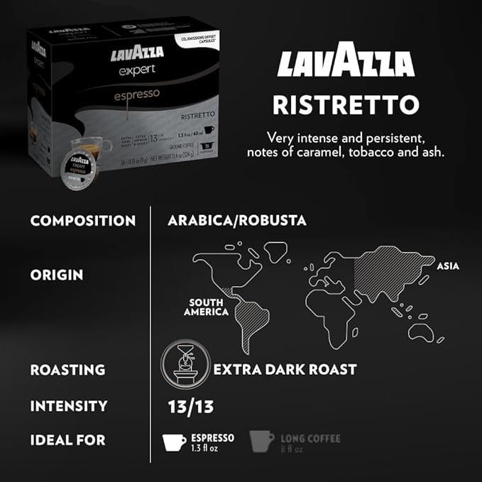 Lavazza Expert Variety Pack Contains Light Medium and Dark Roast Espresso and Coffee Capsules Compatible with Lavazza Classy Machines (36 Capsules)