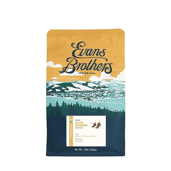 Black Diamond Blend - Roasted by Evans Brothers Coffee - Whole Bean Coffee - 5 Pound Bag