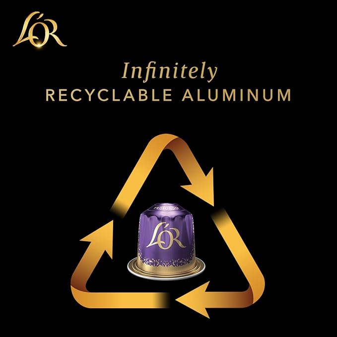 L'OR Espresso Capsules 50 Count Ristretto Single-Serve Aluminum Coffee Capsules Compatible with the L'OR BARISTA System &amp *Nespresso Original Machines 50 Count (Pack of 1)