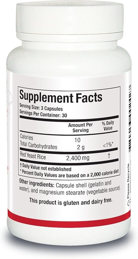 BIOTICS RESEARCH Red Yeast Rice - Citrin RYR 2400mg mycotoxin Free Cardiovascular Support Healthy Aging Blood lipids &amp Body Composition 90 caps