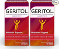 Geritol Multi-Vitamin Nutritional Support Tablets Balance of 26 Essential Vitamins and Minerals 100-Count Bottles (Pack of 2)