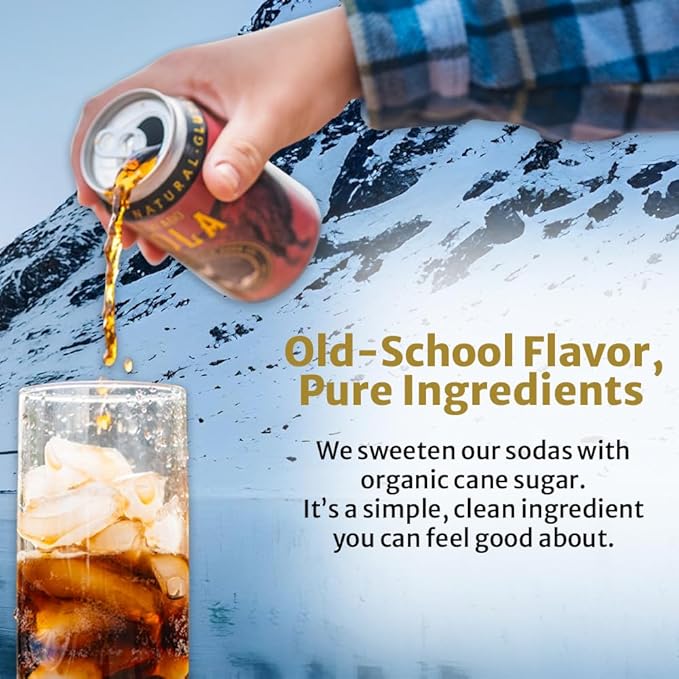 Rocky Mountain Soda 24‑Pack 12 Fl Oz Cans Small‑Batch Craft Soda Pop Gluten‑Free Vegan Organic Cane Sugar No Preservatives No Added Sodium Lemon-Limeade Soda Pop