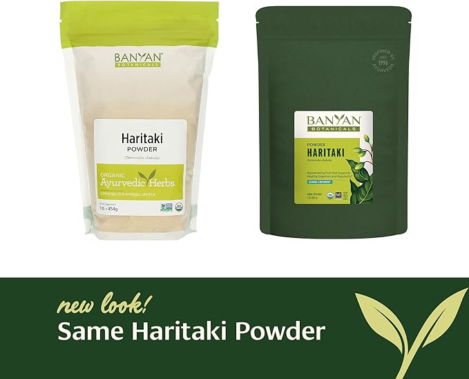 Banyan Botanicals Organic Haritaki Powder – 1lb Bulk – Natural Colon Cleanse &amp Digestive Support – Gentle Regularity &amp Internal Detox Supplement – Terminalia Chebula – USDA Organic Fair Trade