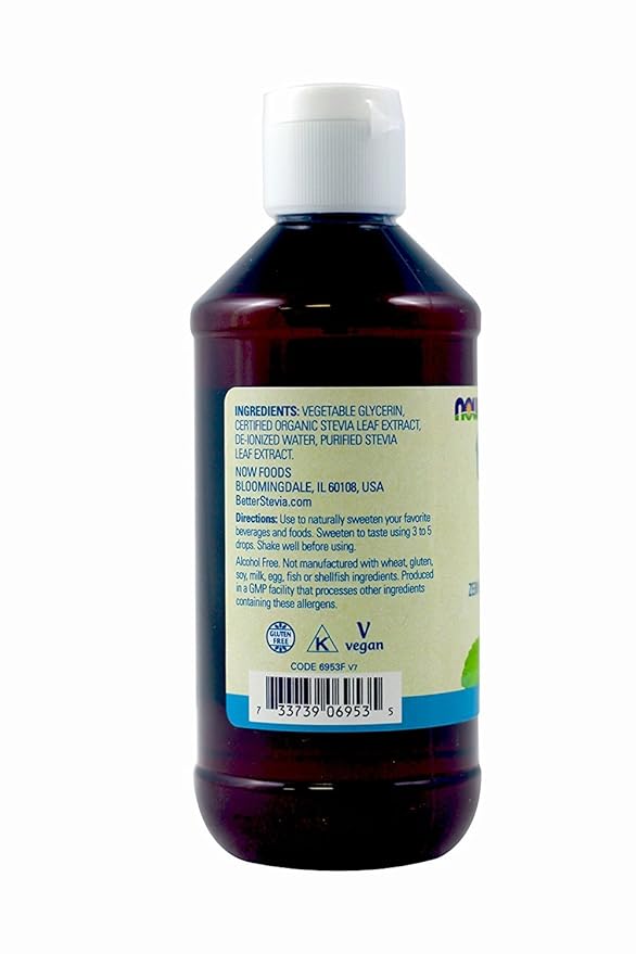 Now Foods Stevia Glycerite 8 Fl Ounces (Pack of 2)