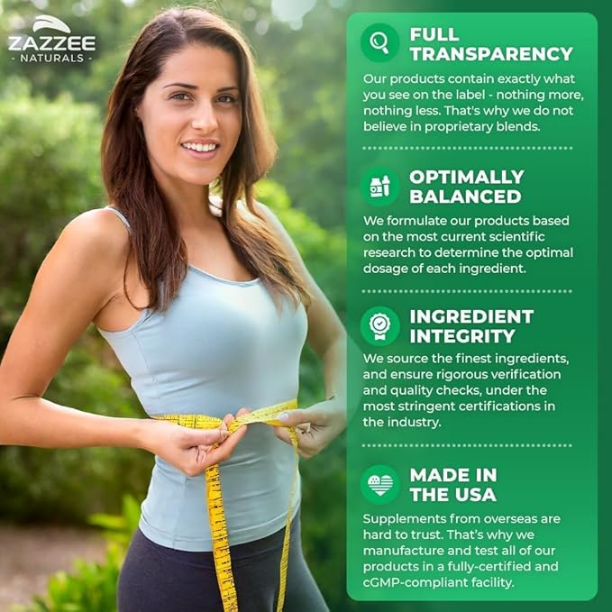 Zazzee Extra Strength Green Tea 20:1 Extract 50% EGCG 98% Polyphenols 80% Catechins 240 Vegan Capsules 8 Month Supply Certified Kosher Antioxidant &amp Metabolism Support Non-GMO Made in the