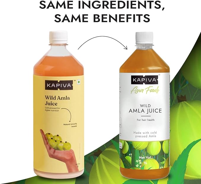 Kapiva Wild Tulsi Giloy 1L + Kapiva Wild Amla Juice 1L