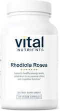 Vital Nutrients Rhodiola Rosea - Rhodiola Supplement for Healthy Energy Memory and Stress Support - Gluten Dairy Soy Free - Non-GMO - 120 Capsules