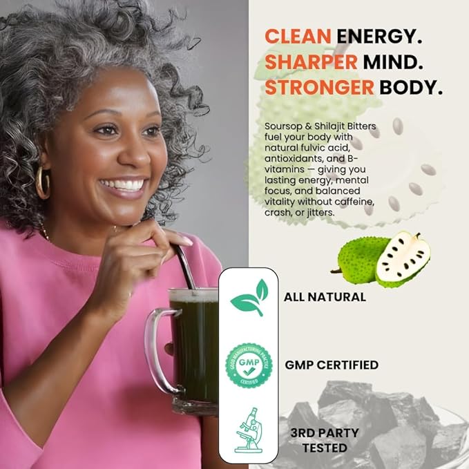 Essence Herbs Soursop Bitters Liquid with Mixed Berries Gut &amp Digestive Support Antioxidant Herbal Supplement with Soursop Leaves Moringa Black Seed &amp Turmeric 16 fl oz