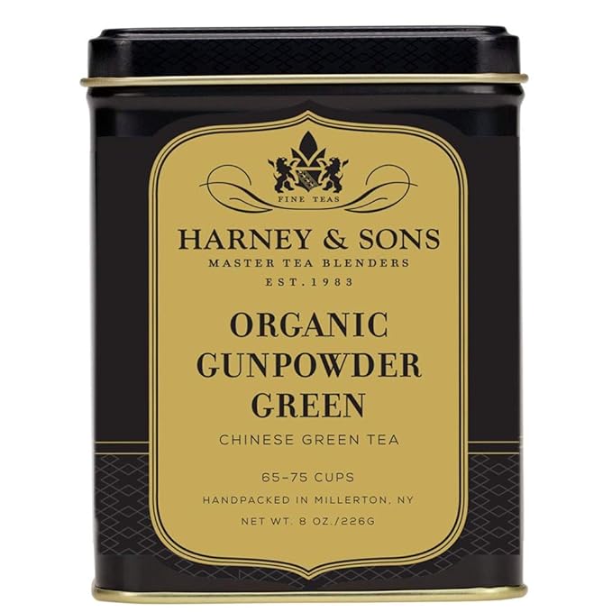 Harney &amp Sons Organic Gunpowder Green Loose leaf 8 ounce tin