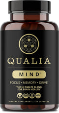 Qualia Mind | The Ultimate Blend for Brain Health* | Doctor-Formulated Nootropic to Fuel Focus &amp Concentration* | Supports Long Term Brain Health| Maintain Drive &amp Productivity