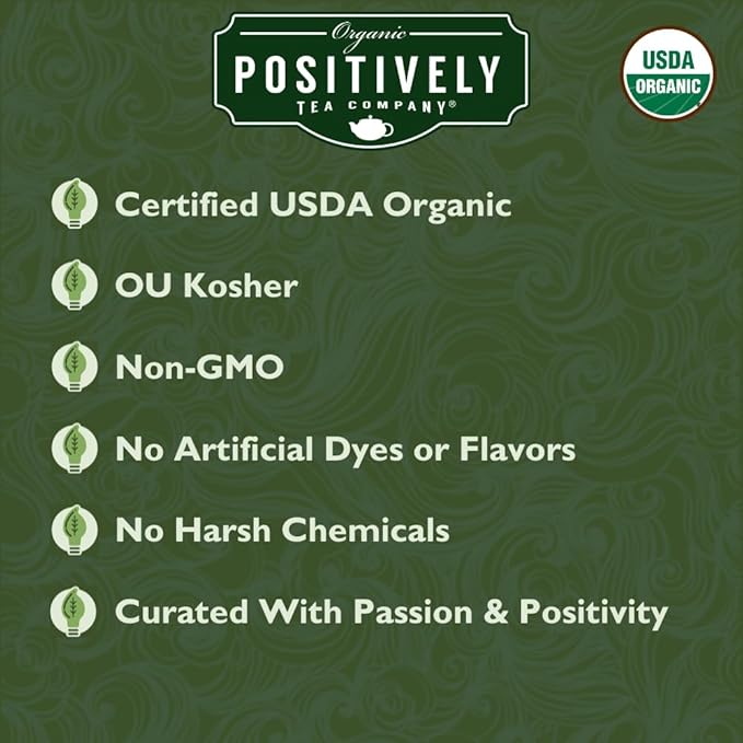 Organic Positively Tea Company Hojicha Green Tea Loose Leaf 16 Ounce