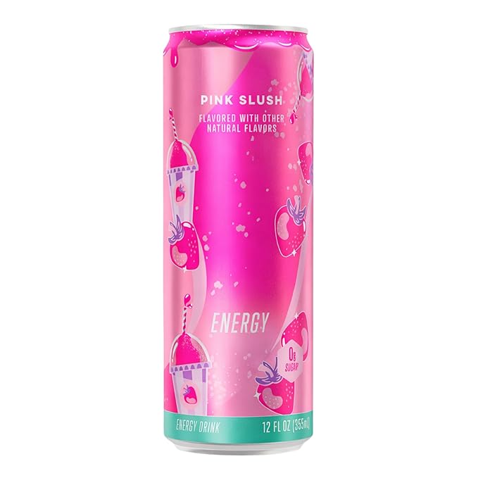New Alani Energy Drinks Lime Slush Pink Slush Hawaian Shaved ice Variety Pack Sugar-Free Low-Calorie Energy Boost Drink 12 fl oz (Pack of 6) Repackaged By * Shadow Hunter*