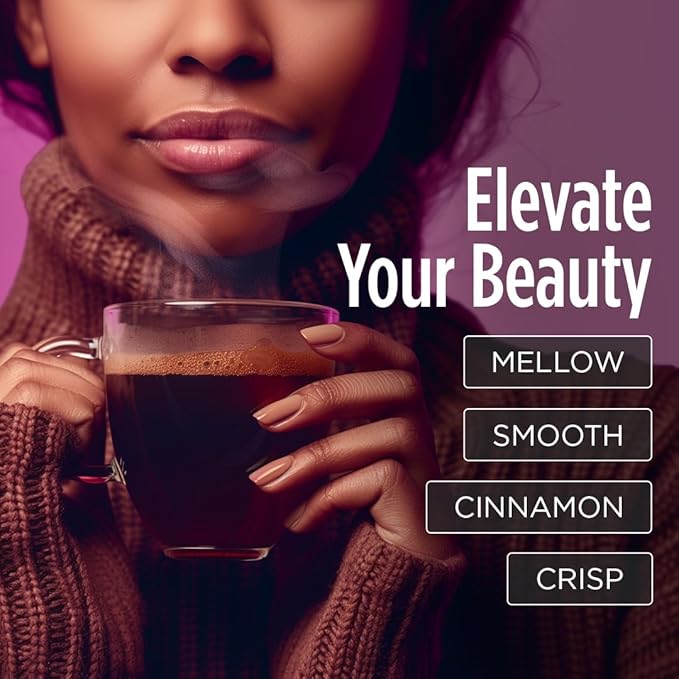 VitaCup Beauty Collagen Coffee Pods for Hair Skin &amp Nails with Biotin &amp Folate Medium Dark Roast Keto Friendly Single Serve Pod Compatible with Keurig K-Cup Brewers16 Ct