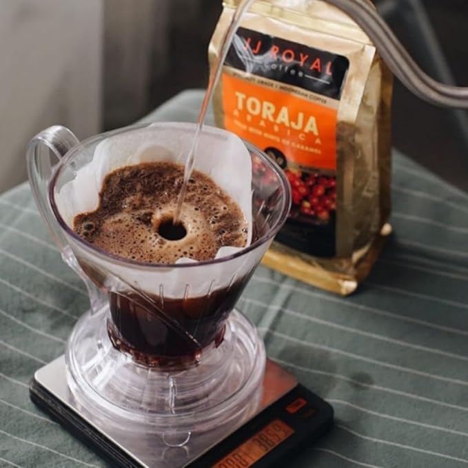 JJ Royal Coffee Toraja Arabica 200g Ground Coffee (Pack of 2)