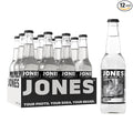 Jones Soda Co. Cream Flavor | 12-Pack | The Original Craft Soda | Made with Pure 100% Cane Sugar | Pop Beverages/Soft Drinks | 12 Oz Glass Bottles