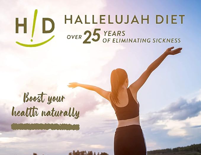 Hallelujah Diet Organic BarleyMax - Barley and Alfalfa Green Juice Powder Berry Flavor 8.5 Ounces (60 Day Supply)