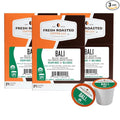 Fresh Roasted Coffee Organic Bali Blue Moon | USDA Kosher | Medium Roast 72 Pods for K Cup Brewers