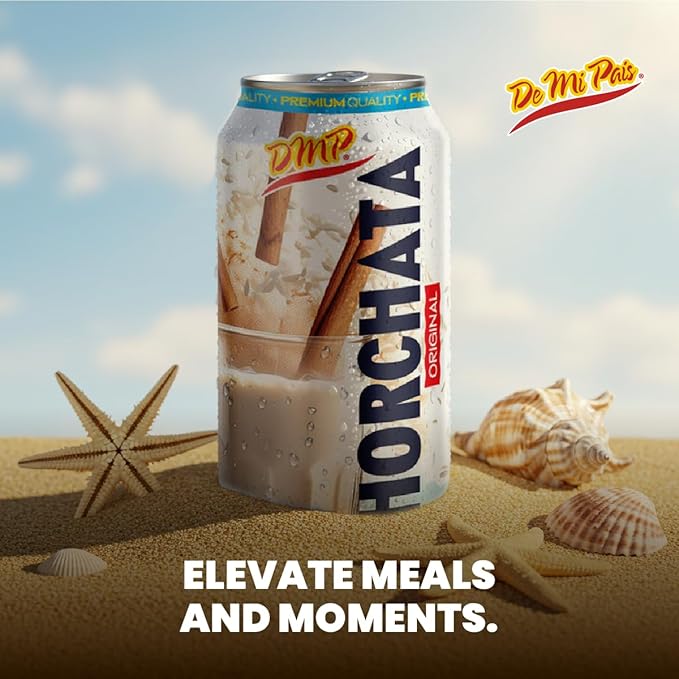De Mi Pais Horchata Rice Milk Drink with Real Cinnamon Pieces Made with Real Ingredients for a Creamy Authentic Taste Shake Well for a Refreshing Beverage Perfect for Groceries 16.57 Fl Oz 24-Pa