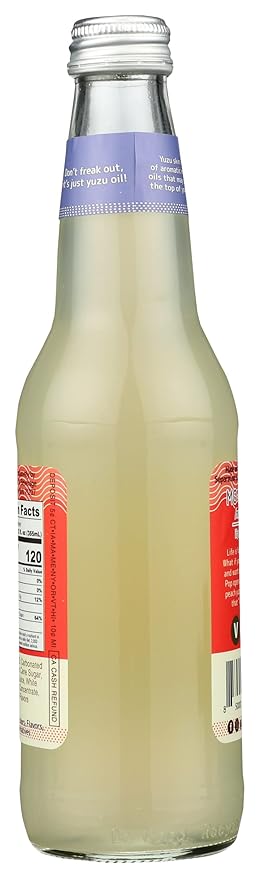 Moshi Sparkling Yuzu White Peach Juice Drink Vegan Kosher Gluten Free &amp Non-GMO 12 Fluid Ounce (Pack of 12)