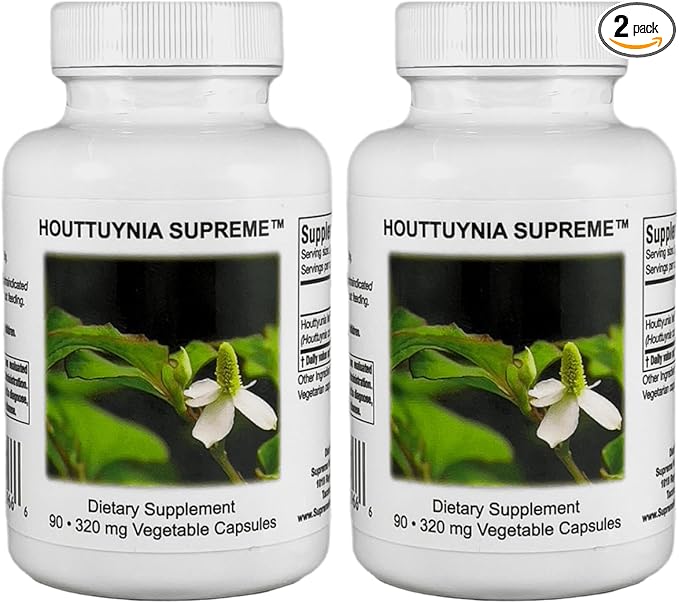 Supreme Nutrition Houttuynia Supreme 90 Pure Herb Vegetarian Capsules (Pack of 2)