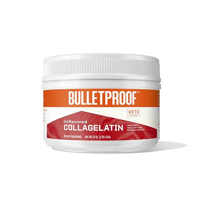Bulletproof CollaGelatin Gelatin Enhanced with Collagen Protein Perfect for The Keto and Paleo Diet Recipes (16 Ounces)