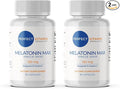 120mg Extra Strength Melatonin MAX - Single Capsule Dose - High Dosage Melatonin Ensures Ampifly Supply Of This Important Hormone - 100% Drug-Free Vegan Non-GMO Gluten-Free (2-Pack)