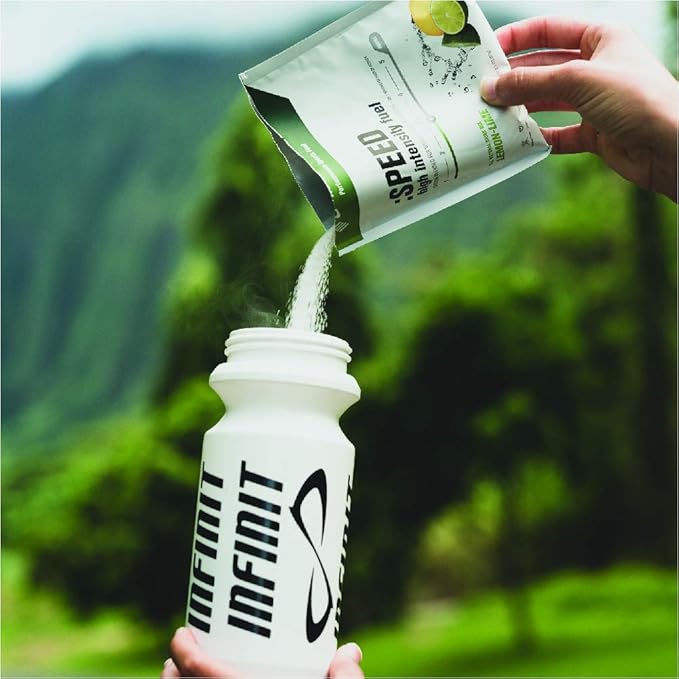INFINIT Nutrition SPEED High-intensity Fuel All-in-one 230 Calories Per Serving Sport Hydration Drink Mix - No Gels Bars or Salt Pills Natural Carbs Electrolytes Gluten Free Vegan Lemon-Lime Fla