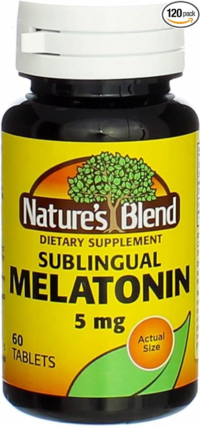 Melatonin 5 mg Sublingual Tablets 60 CT (PACK OF 2)