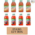 LUV BOX- variety Everfresh Juice 16 oz. pack of 8 Everfresh Peach Watermelon Everfresh Peach Plum Pear. by evaxo