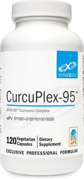 XYMOGEN CurcuPlex-95 - Turmeric Curcumin Supplement for Daily Brain Support* - Enhanced Bioavailability - Non-GMO Gluten-Free Vegan - 120 Capsules