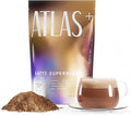 Atlas+ Latte Mushroom Coffee Superblend– Premium Coffee with Collagen Probiotics D3 &amp B12 Lion’s Mane Reishi Cordyceps Coconut– for Energy Focus Immunity &amp Gut Health– 20 Servings (1 B