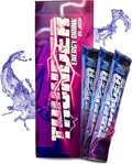 THUNDER energy drink by JASH: box of 10 sachets 15 ml each. Tropical botanical drink in sachets with guarana green tea peach palm and borojó. Liquid format.