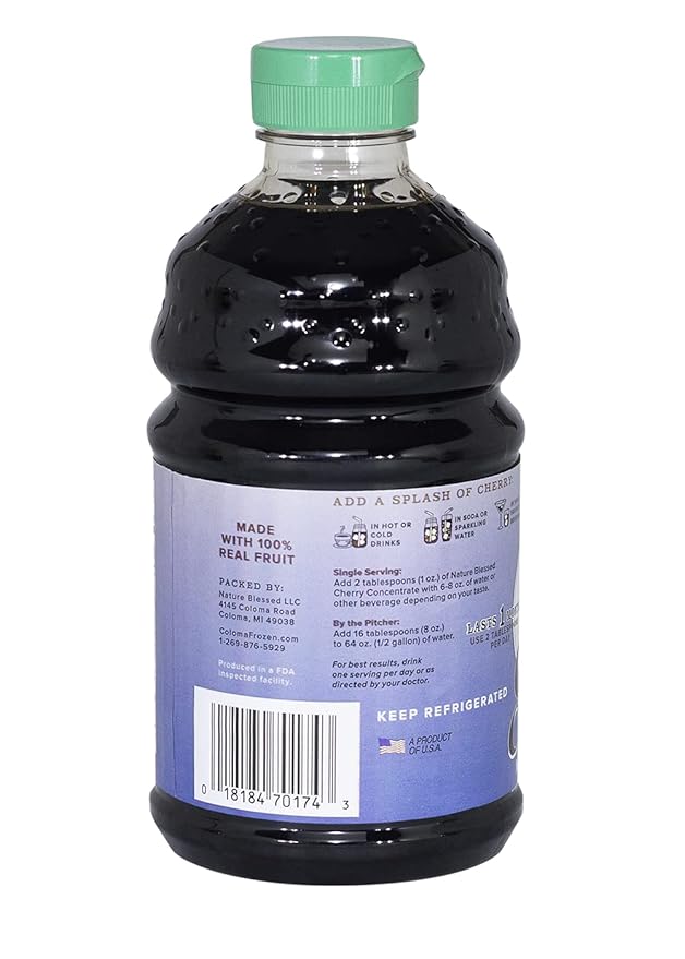 Nature Blessed 100% Pure Tart Cherry Concentrate 4 Quarts
