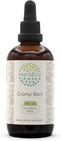 Cramp Bark B120 Alcohol-Free Herbal Extract Tincture Concentrated Liquid Drops Natural Cramp Bark (Viburnum Opulus) Dried Bark (4 fl oz)