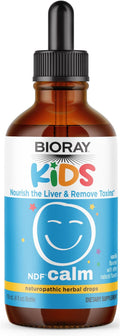 BIORAY Kids NDF Calm Vanilla - 4 fl oz - Nourish the Liver &amp Remove Toxins - Non-GMO Vegan Gluten Free - 2-4 Month Supply