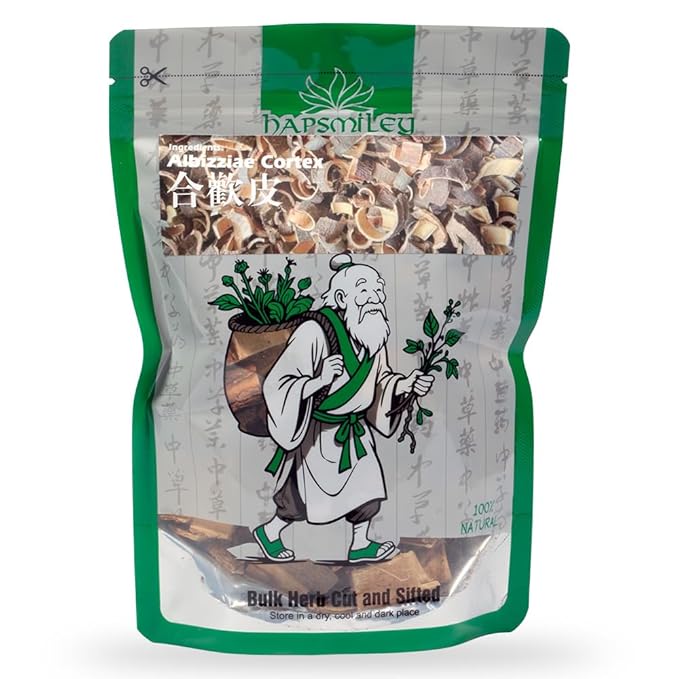 Hapsmiley Albizziae Cortex (Mimosa Tree Bark/Hehuanpi/합환피) Dried Bulk Herbs 3.5 Oz (100 g)