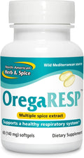 NORTH AMERICAN HERB &amp SPICE OregaResp P73 60 Softgels - Supports Immune &amp Respiratory Health - Multiple Spice Oil Complex with Oreganol P73 Oregano Oil - Non-GMO - 30 Servings