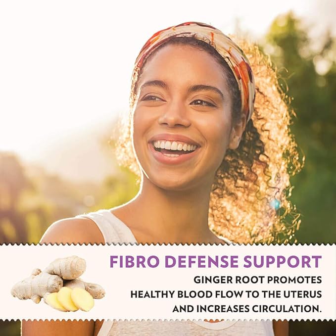 Crystal Star Fibro Defense (60 Capsules) – Supports Breast &amp Uterine Health Between Periods - Black Cohosh - Non-GMO