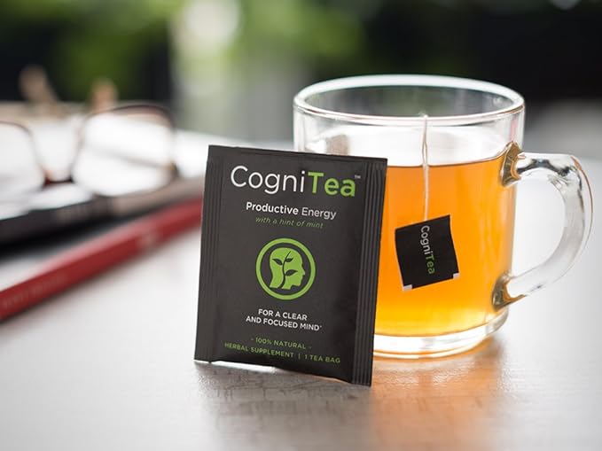 CogniTea Productive Energy Tea for Mental Clarity and Focus made with L-Theanine 20 Count