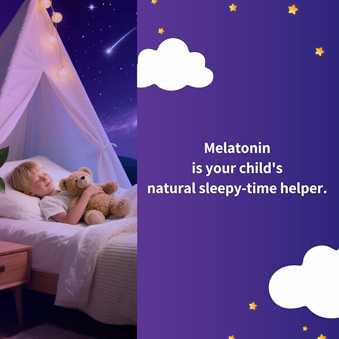 Kids Melatonin Gummies 1mg - 120 Count (Pack of 2) Sugar Free Tooth-Friendly Sleep Aid for Children 4+ Non-GMO &amp Pectin Based Natural Strawberry Flavor 60-120 Day Supply