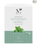 Mementa Inc Organic Herbal Peppermint Tea Bags - Caffeine Free Herbal Tea 20-Count (Pack of 6) - Refreshing and Soothing Mint Flavor USDA Certified Organic Perfect for Relaxation