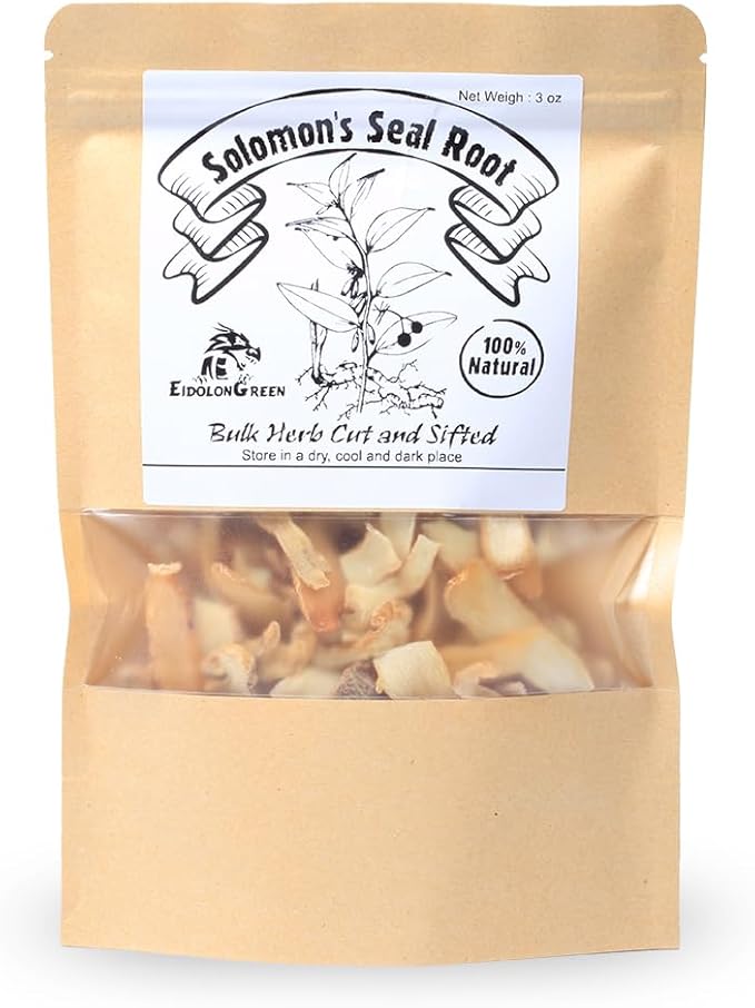 Organic Solomon's Seal Root – 100% Pure Natural Herb Helps Support Healthy Immune Function &amp Daily Vitality Aids in Physical Recovery – Polygonatum Odoratum Herb（Yu Zhu/玉竹） 88/3 Oz