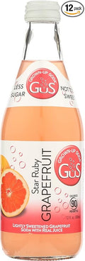 GuS - Grown-up Soda Star Ruby Grapefruit 12 Fluid Ounce (Pack of 12)