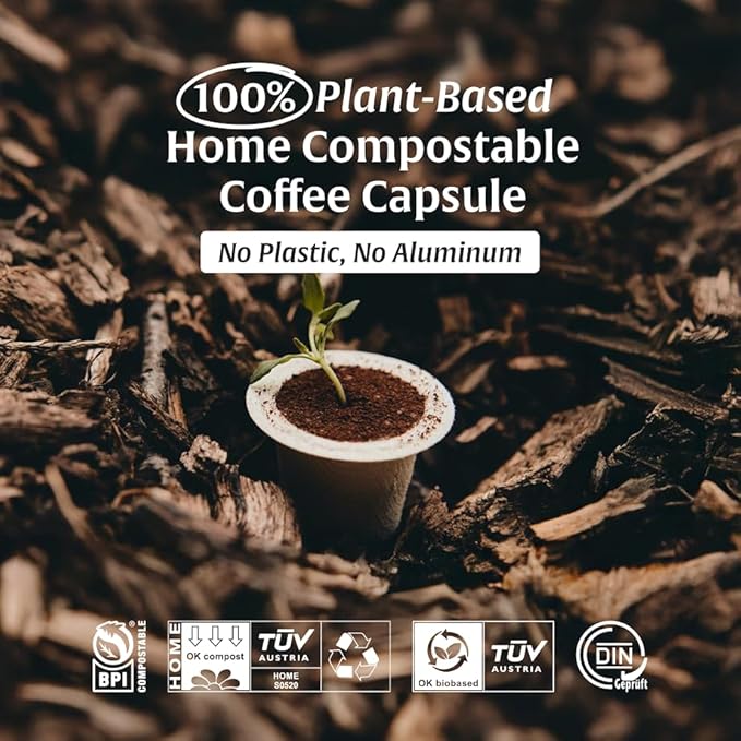 Artizan Coffee USDA Organic Espresso Coffee Capsules For Nespresso Original | Flavors Variety | 120 Compatible Compostable Pods
